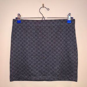 Patterned Pencil Skirt